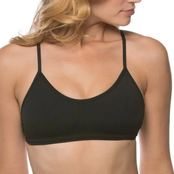 NWT Jolyn Uniform 2 Bikini Top, Black, Size Medium - Picture 1 of 5
